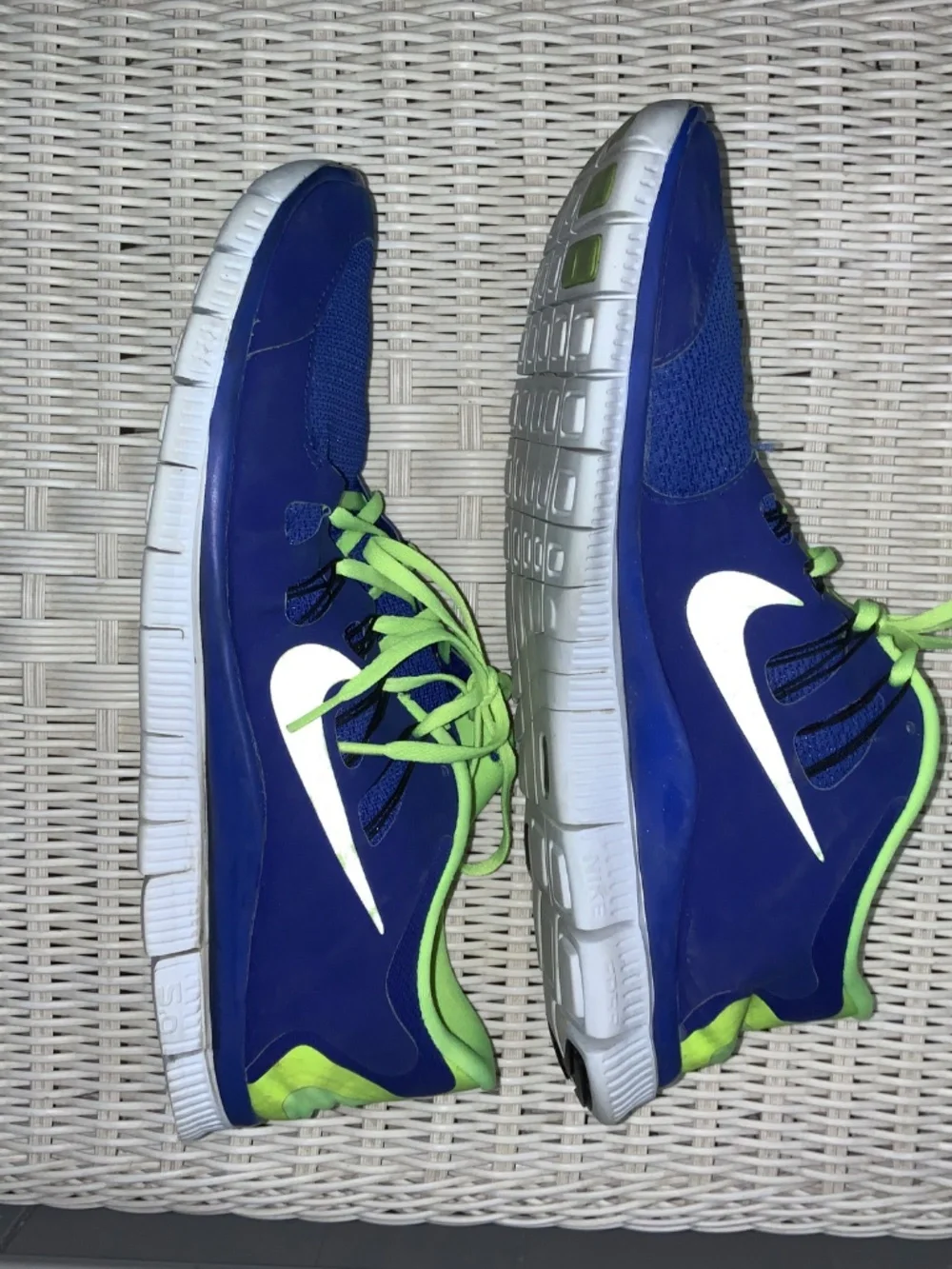Nike Free 5.0 Running Shoes Size men’s 13 Hyper Blue Volt